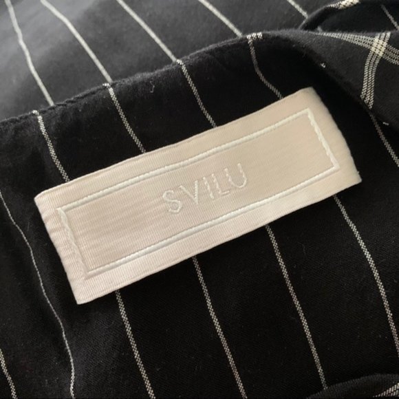 SVILU Slip Dress in Black Windowpane Check sz S - Picture 14 of 16